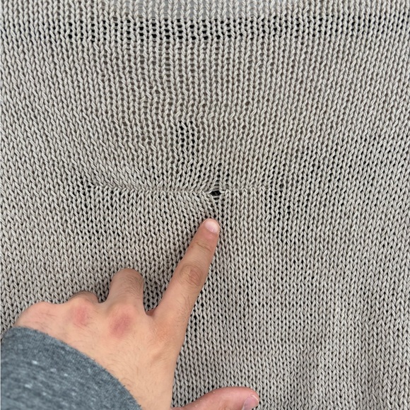 Wooden Ships my dog is cuter than yours crochet boho Knit Sweater small/medium - Picture 11 of 14